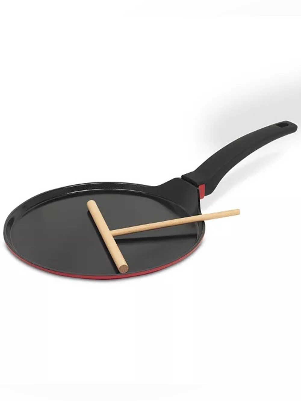 Sedona kitchen Crepe Pan & griddle Aluminum Nonstick 9.5 red/black